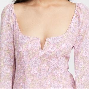 Likely Lyssa Dress Pink Floral Size 10